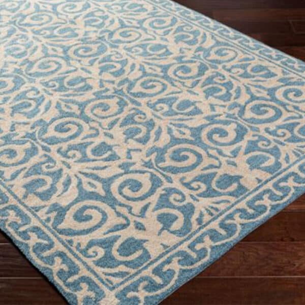 BLUE SAMUAL  HANDMADE RUG    5' x 7'6" - Image 2