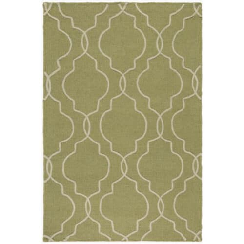 GREEN SEABROOK HANDMADE RUG   3’6″ x 5’6″