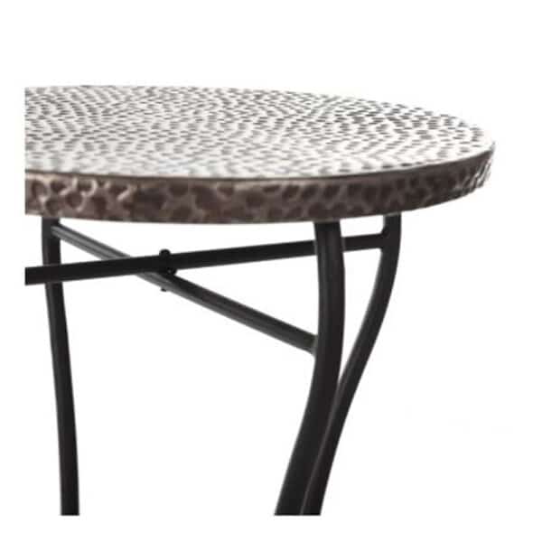 HAMMERED TOP ROUND ACCENT TABLE - Image 3