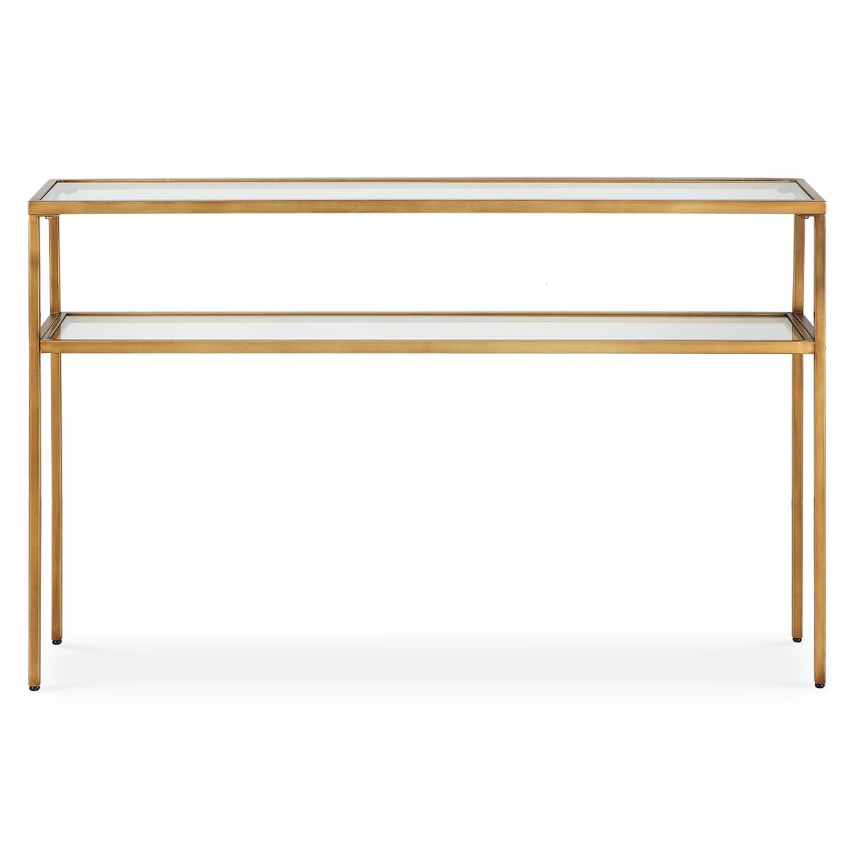 WARM GOLD IRON CONSOLE TABLE