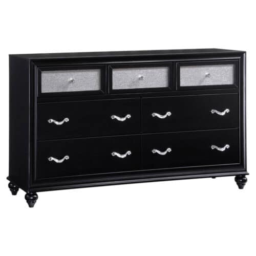 BARZINI 7-DRAWER DRESSER BLACK