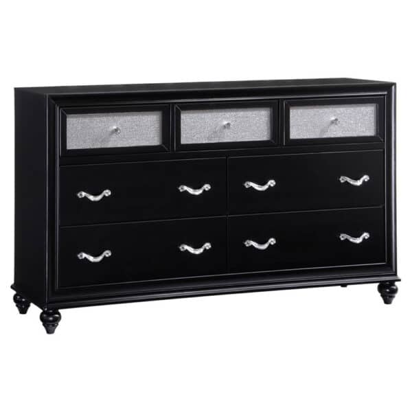 BARZINI 7-DRAWER DRESSER BLACK