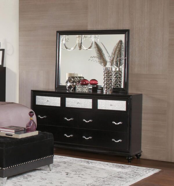 BARZINI 7-DRAWER DRESSER BLACK - Image 2