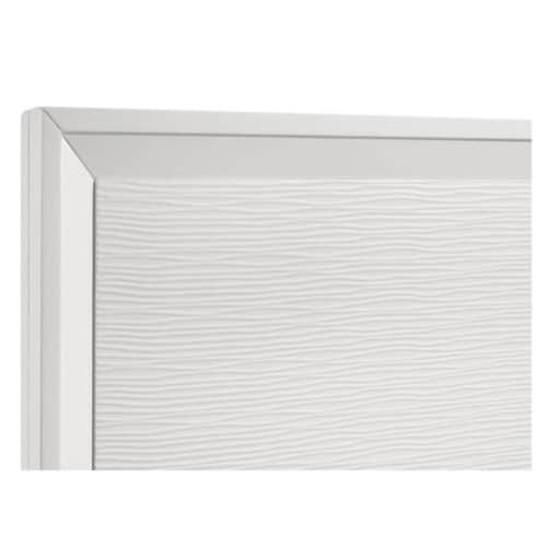JANELLE WOOD EASTERN KING PANEL BED WHITE