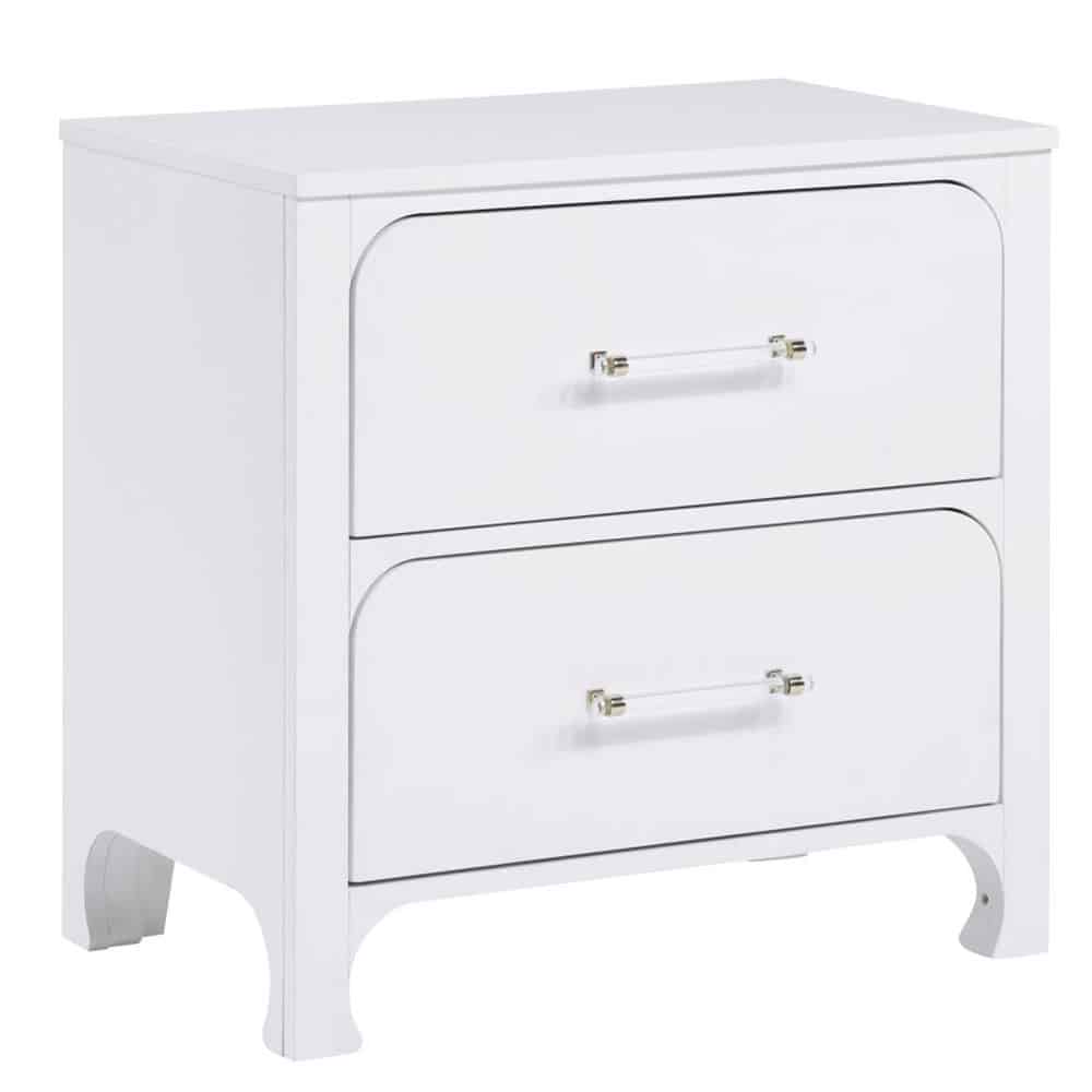 ANASTASIA 2-DRAWER NIGHTSTAND PEARL WHITE
