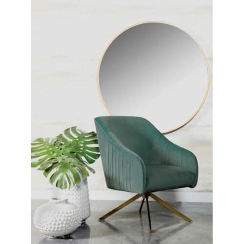 ACCENT CHAIR AQUA SWIVEL