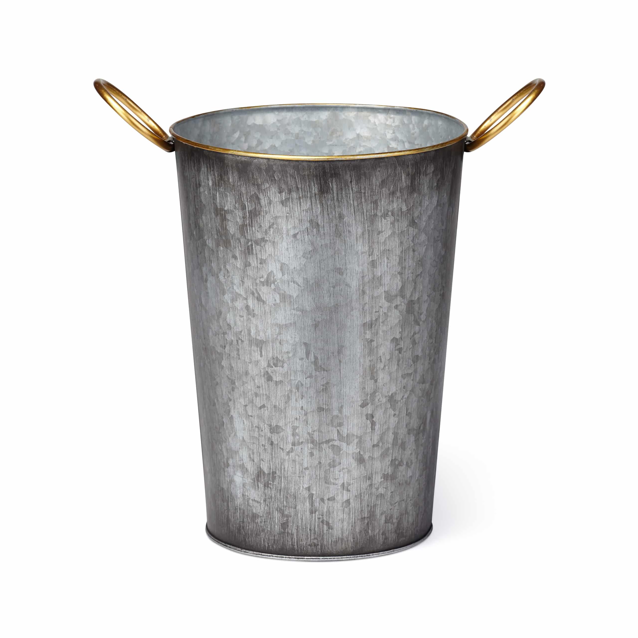 MEDIUM LILLIAN GALVANIZED PLANTER