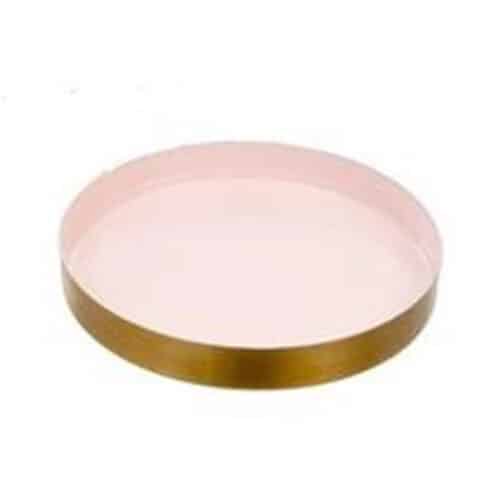 6″ REVERIE BLUSH ENAMEL TRAY