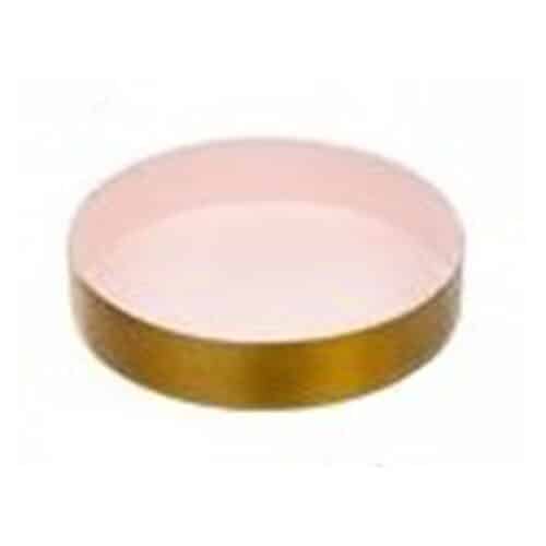 4″ REVERIE BLUSH ENAMEL TRAY
