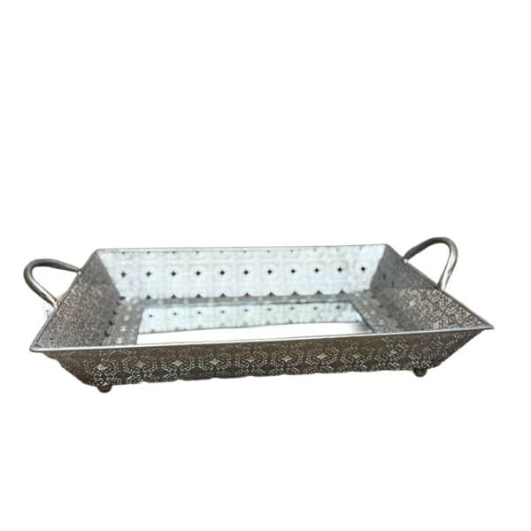 19" AGNES SILVER TRAY