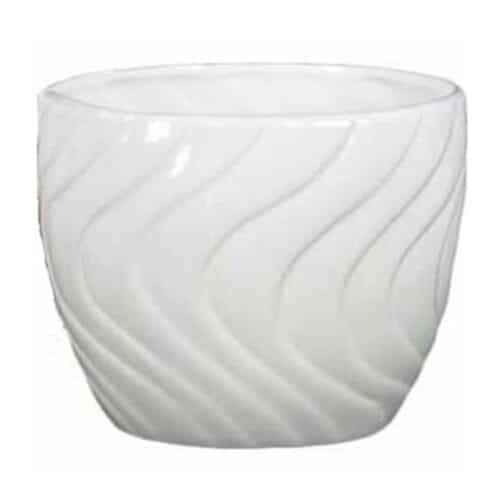 6″ WHITE CERAMIC PLANTER
