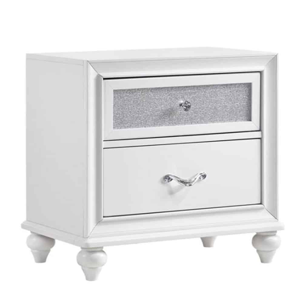 BARZINI NIGHTSTAND, WHITE
