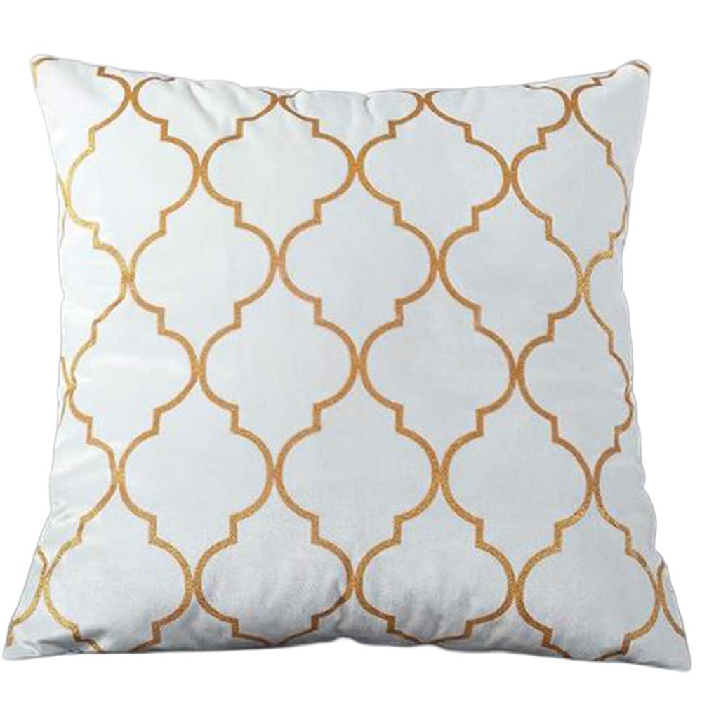 MORACCAN QUATREFOIL PRINT PILLOW