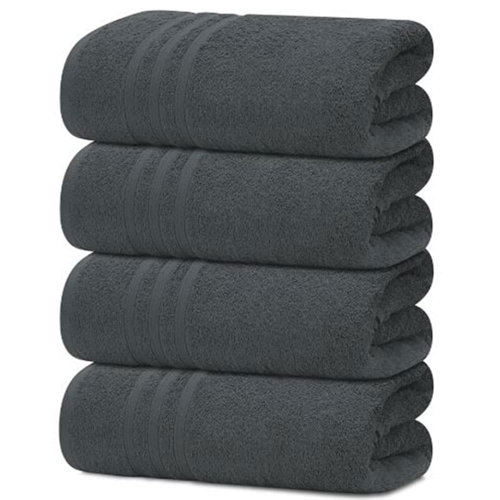 DARK GREY BATH TOWEL