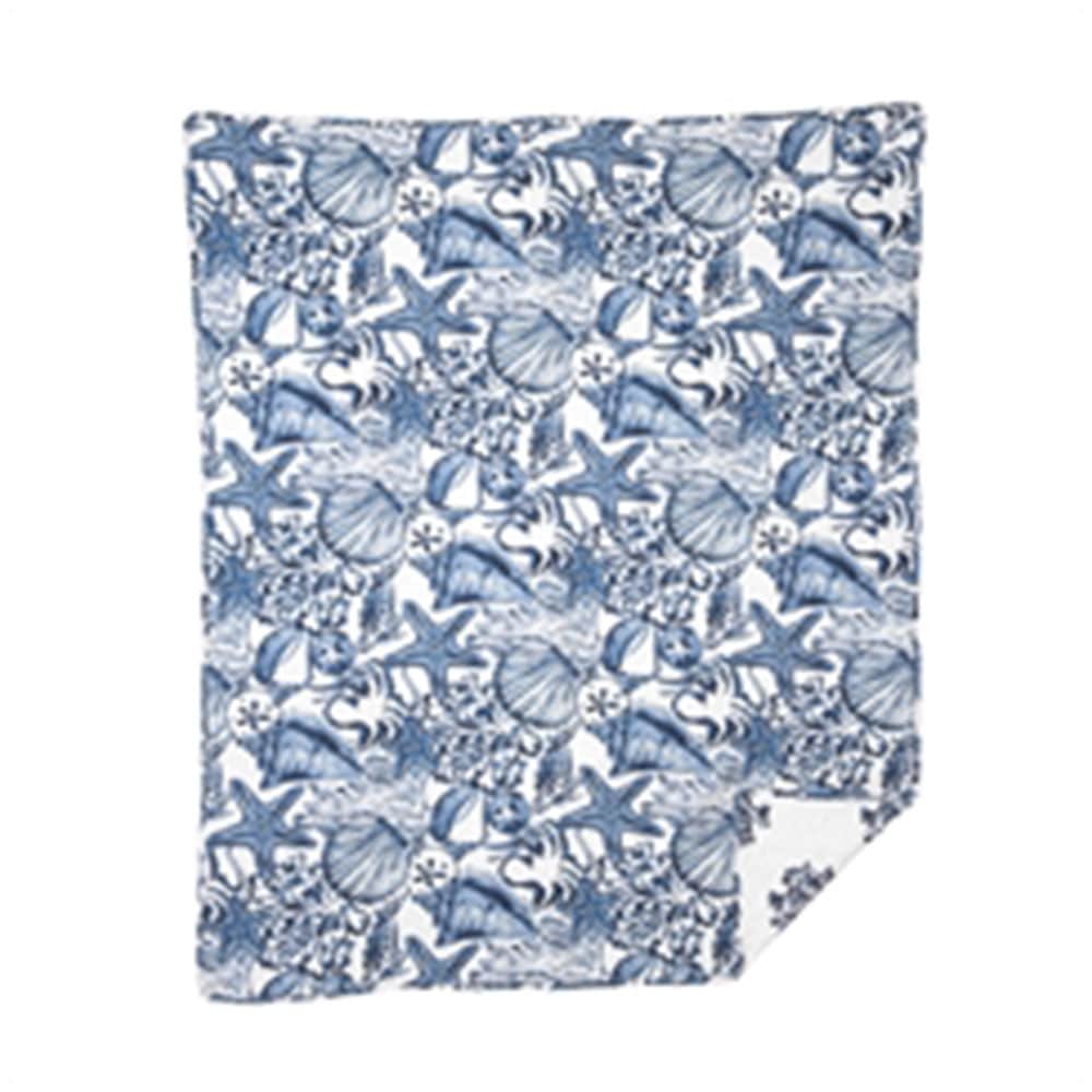 BLUE COAST SHELLS THROW - 48W X 60
