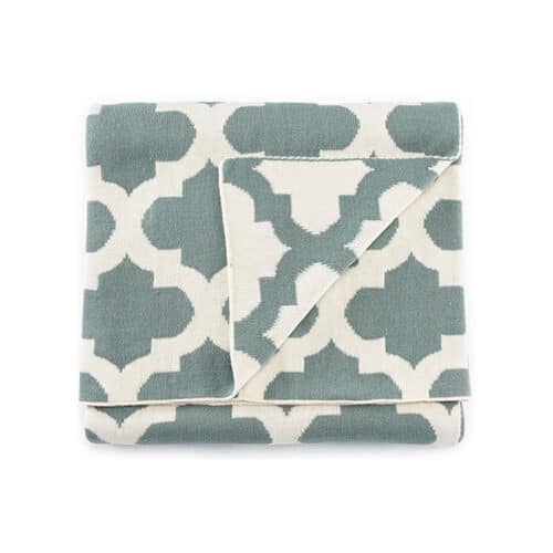 TRINITY CLOUD BLUE/WHITE SWAN THROW
